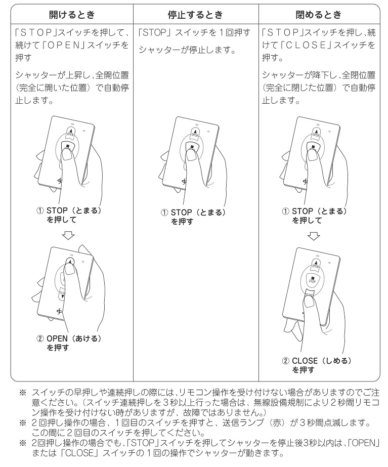 リモコンのお問い合わせ - シャッター等を扱う総合建材メーカー｜文化