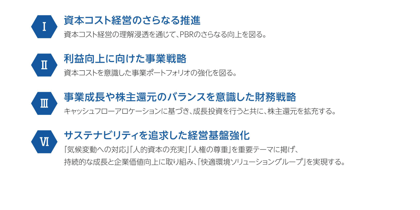 4つの重点施策